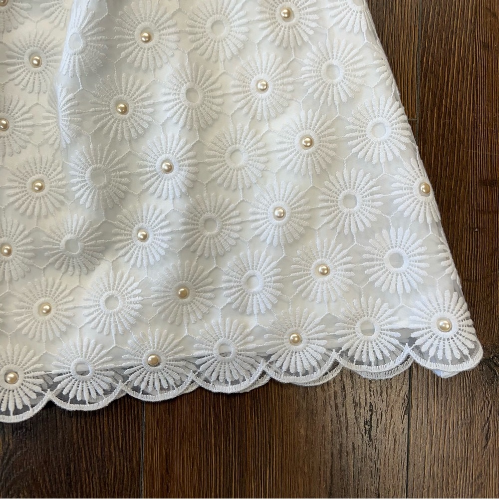 🆕 Lilly Pulitzer Payton Resort White, Pinwheel Organza Dress SZ 8‎ - Picture 9 of 9
